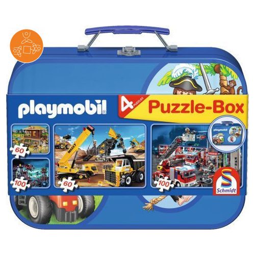Playmobil box, 2x60, 2x100 db (55599) - Puzzle - Kirakó