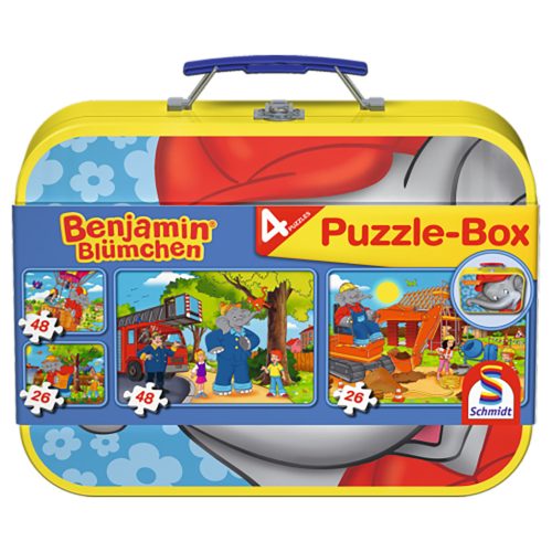  Schmidt Spiele Benjamin the Elephant box, 2x26, 2x48 db (55594) Gyerek Kirakó