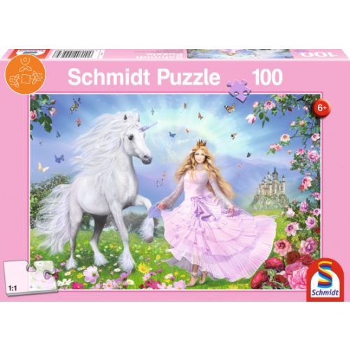 Princess of the unicorns, 100 db (55565) - Puzzle - Kirakó