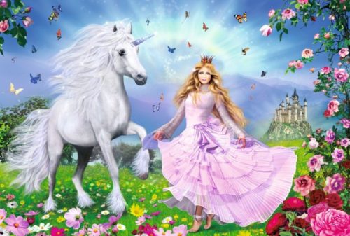 Schmidt Spiele Princess of the unicorns, 100 db (55565) Gyerek Kirakó