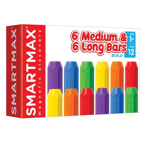 SmartMax Xtension Set - 6 rövid & 6 hosszú rúd  - Építőjáték