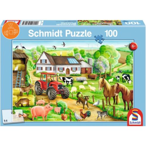 Merry Farmyard, 100 db (56003) - Puzzle - Kirakó