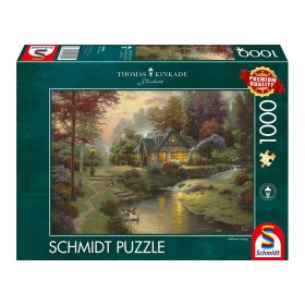   Schmidt Spiele Stillwater Cottage, Thomas Kinkade, 1000 db (58464) Kirakó