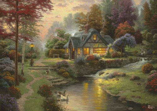 Schmidt Spiele Stillwater Cottage, Thomas Kinkade, 1000 db (58464) Kirakó