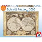 Historical map of the world, 2000 db (58178)