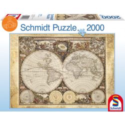   Historical map of the world, 2000 db (58178) - Puzzle - Kirakó