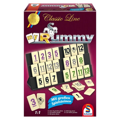 Schmidt Spiele Classic Line Rummy, Nagy játéklapkákkal társasjáték (49282) 