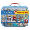  Schmidt Spiele Vehicles, Puzzle-Box, 2x26, 2x48 db (56508) Gyerek Kirakó