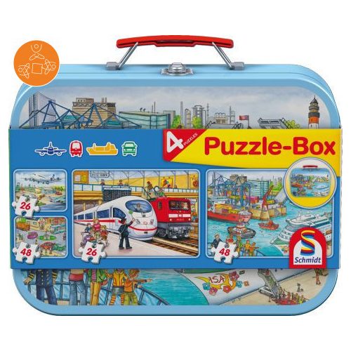 Vehicles, Puzzle-Box, 2x26, 2x48 db (56508) - Puzzle - Kirakó
