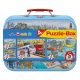  Schmidt Spiele Vehicles, Puzzle-Box, 2x26, 2x48 db (56508) Gyerek Kirakó