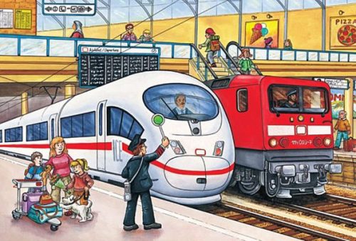 Schmidt Spiele Vehicles, Puzzle-Box, 2x26, 2x48 db (56508) Gyerek Kirakó