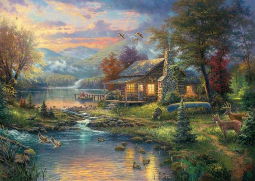Schmidt Spiele Nature's Paradise, Thomas Kinkade, 1000 db (59467) Kirakó