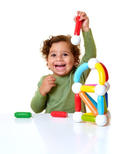 Mágneses építő játék 1 éves kortól