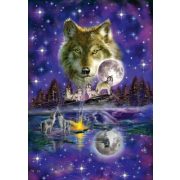 Wolf in the moonlight, 1000 db (58233) - Puzzle - Kirakó