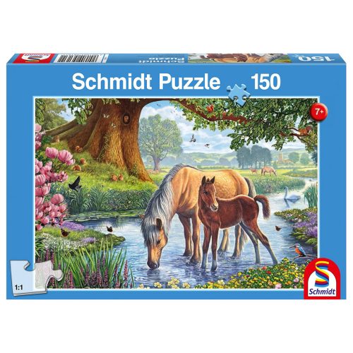  Schmidt Spiele Horses by the stream, 150 db (56161) Gyerek Kirakó
