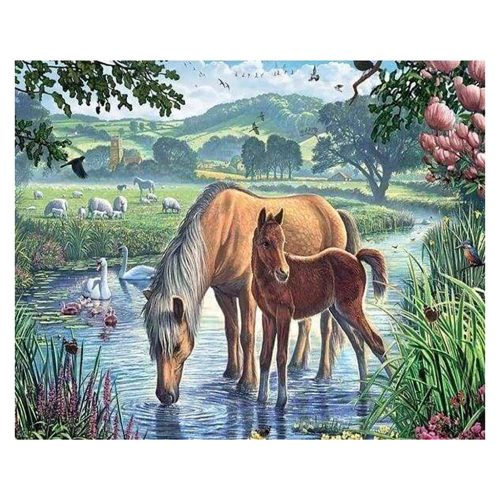 Schmidt Spiele Horses by the stream, 150 db (56161) Gyerek Kirakó