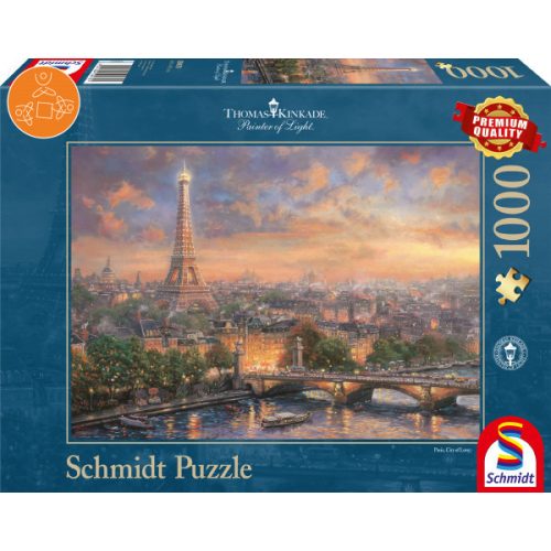 Paris, City of Love, Thomas Kinkade, 1000 db (59470) - Puzzle - Kirakó