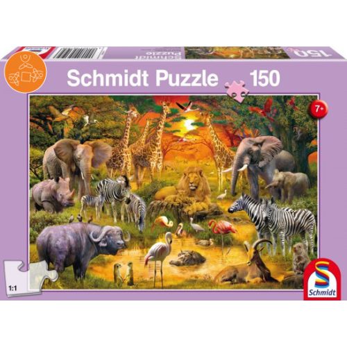 Animals in Africa, 150 db (56195) - Puzzle - Kirakó