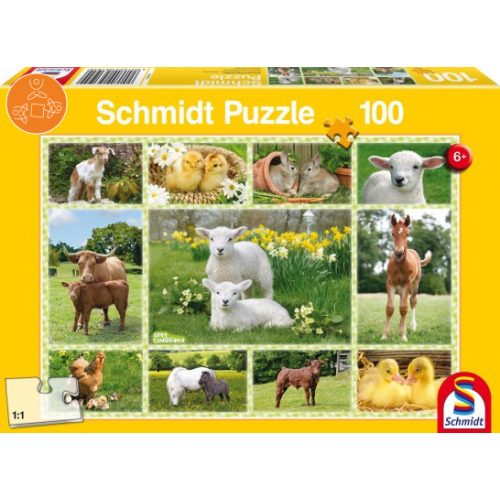 Baby Farm Animals, 100 db (56194) - Puzzle - Kirakó