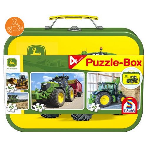 John Deere, Puzzle Box,  2x60, 2x100 db (56497) - Puzzle - Kirakó