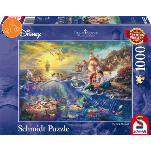 The Little Mermaid, Ariel, Disney, 1000 db (59479) - Puzzle - Kirakó