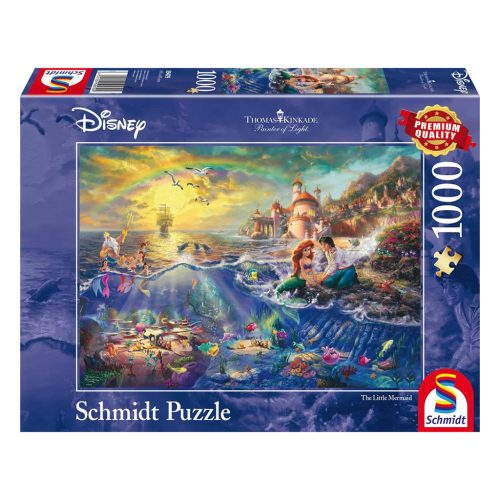  Schmidt Spiele Disney, A Kis Hableány 1000 db (59479) Kirakó