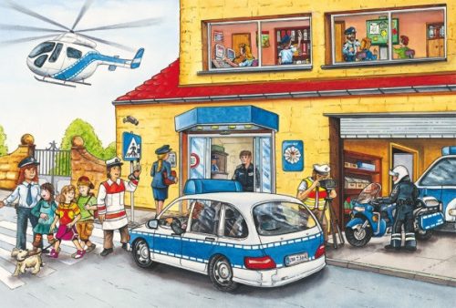 Schmidt Spiele Fire brigade and police, 3x24 db (56215) Gyerek Kirakó