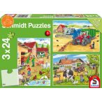On the farm, 3x24 db (56216) - Puzzle - Kirakó