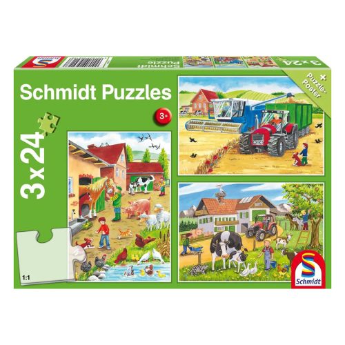 On the farm, 3x24 db (56216) - Puzzle - Kirakó