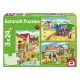  Schmidt Spiele On the farm, 3x24 db (56216) Gyerek Kirakó