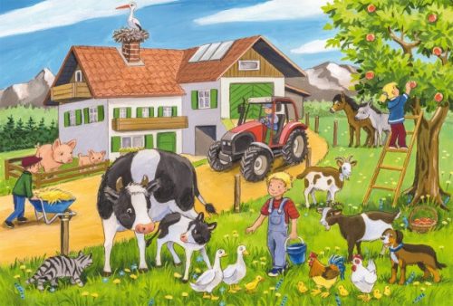 Schmidt Spiele On the farm, 3x24 db (56216) Gyerek Kirakó
