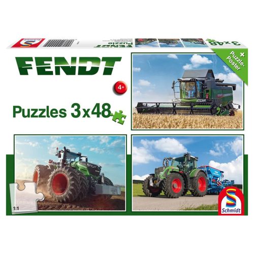  Schmidt Spiele Fendt, 3x48 db (56221) Gyerek Kirakó