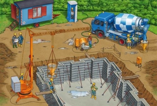 Schmidt Spiele Construction Work Ahead, 3x24 db (56200) Gyerek Kirakó