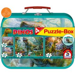   Dinosaurs, Puzzle Box, 2x60, 2x100 db (56495) - Puzzle - Kirakó