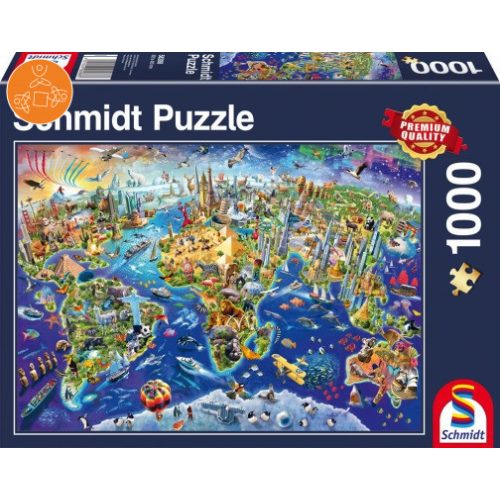 Discover the World, 1000 db (58288)  - Puzzle - Kirakó
