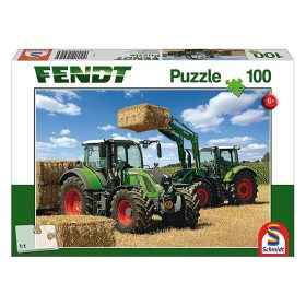   Schmidt Spiele Fendt 724 Vario, Fendt 716 Vario mit Frontlader, 100 db (56256) Gyerek Kirakó