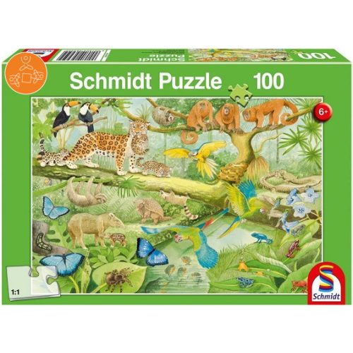 Tiere im Regenwald, 100 db (56250)  - Puzzle - Kirakó