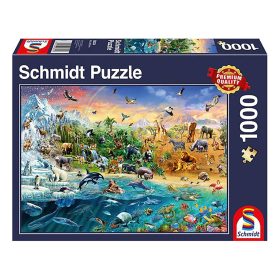 Schmidt Spiele Die Welt der Tiere, 1000 db (58324) Kirakó