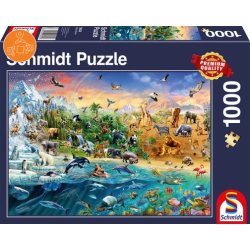 Die Welt der Tiere, 1000 db (58324)  - Puzzle - Kirakó