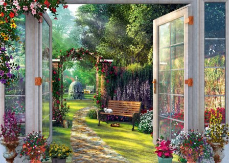 Schmidt Spiele View of the Enchanted Garden, 1000 db (59592) Kirakó