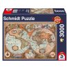 Schmidt Spiele Antik világtérkép, 3000 db (58328) Kirakó