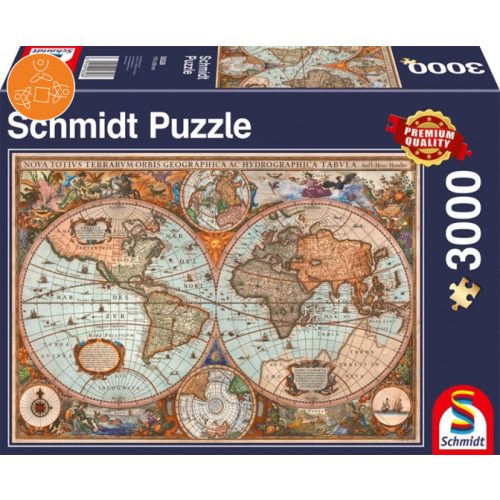 Ancient World Map, 3000 db (58328)  - Puzzle - Kirakó