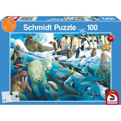 Animals of the polar regions, 100 db (56295)  - Puzzle - Kirakó