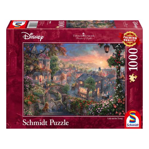  Schmidt Spiele Disney, Susi és Tekergő, 1000 db (59490) Kirakó
