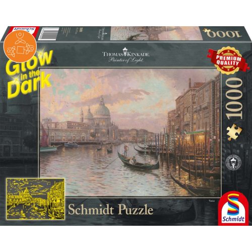 In the streets of Venice, Glow in the Dark, 1000 db  (59499)  - Puzzle - Kirakó