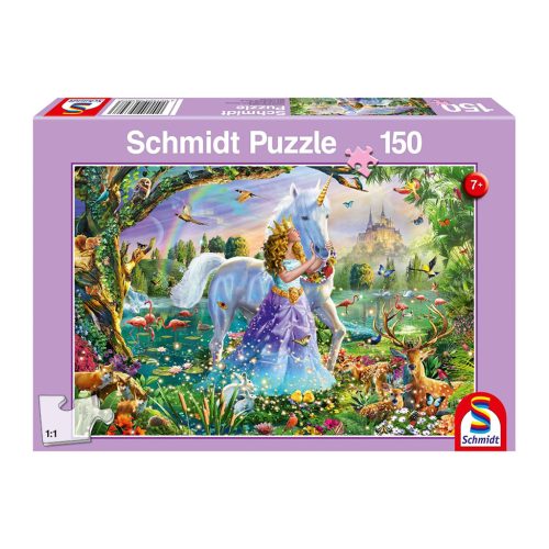  Schmidt Spiele Princess, unicorn and castle, 150 db (56307) Gyerek Kirakó