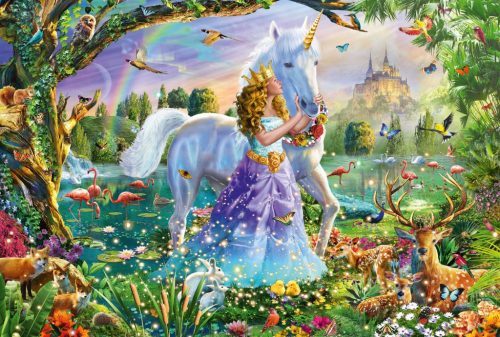 Schmidt Spiele Princess, unicorn and castle, 150 db (56307) Gyerek Kirakó