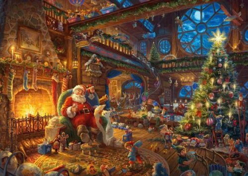 Schmidt Spiele Santa Claus and his elves, Limited Edition, 1000 db (59494) Kirakó