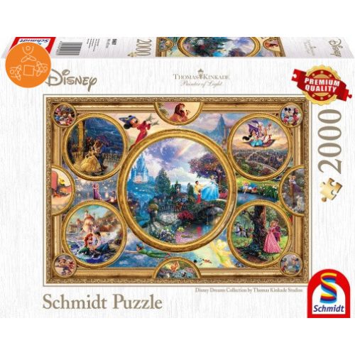 Disney Dreams Collection, 2000 pcs (59607)  - Puzzle - Kirakó