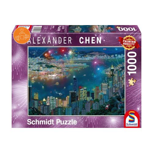 Fireworks over Hong Kong, 1000 db (59650)  - Puzzle - Kirakó